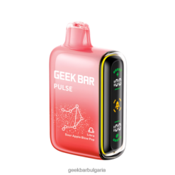 Geek Bar Цена - Geek Bar Pulse 15k вейп за еднократна употреба 62446D53 везни кисела ябълка удар поп