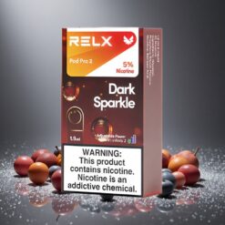 RELX Pod Pro 2 Тъмно Блясък с 5% Никотин и 600 пуфове